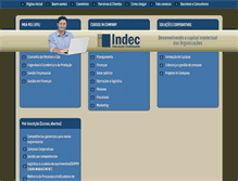 Tablet Screenshot of indec.com.br
